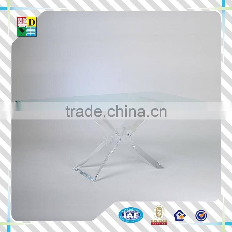 Factory wholesale square acrylic dinning table from Shenzhen Yidong