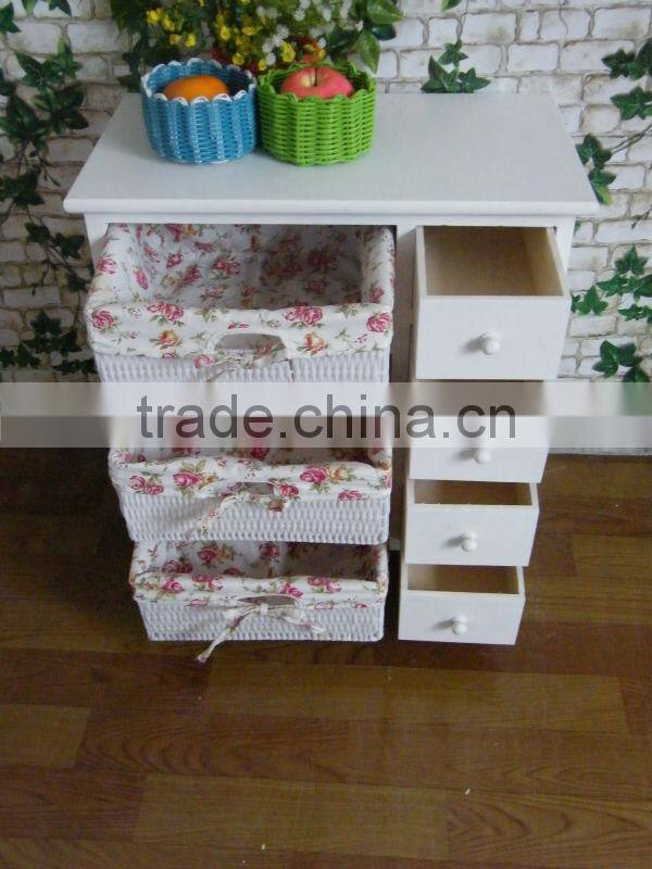 White home furniture/ Household wooden furniture/ Wood Cabinet