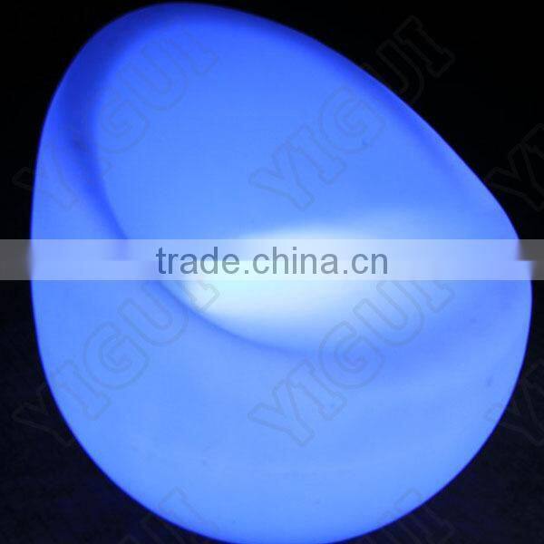 PE remote control battery operated LED apple Bar Chair