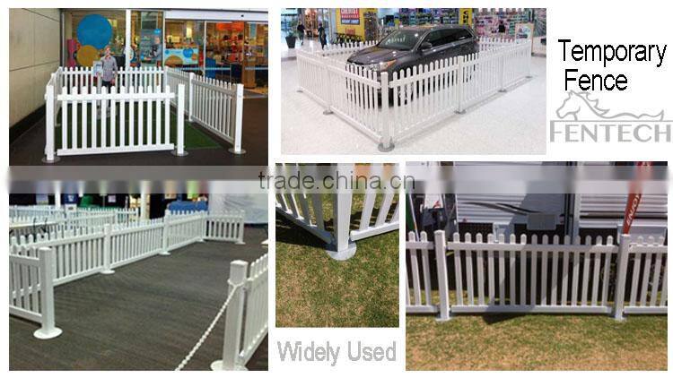 Fentech Widely Used Pvc/Vinyl/Plastic Temporary Fence