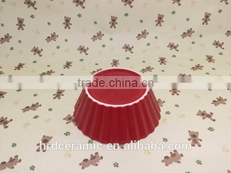 Stocked Porcelain color glazed dinner ceramic plate dishes