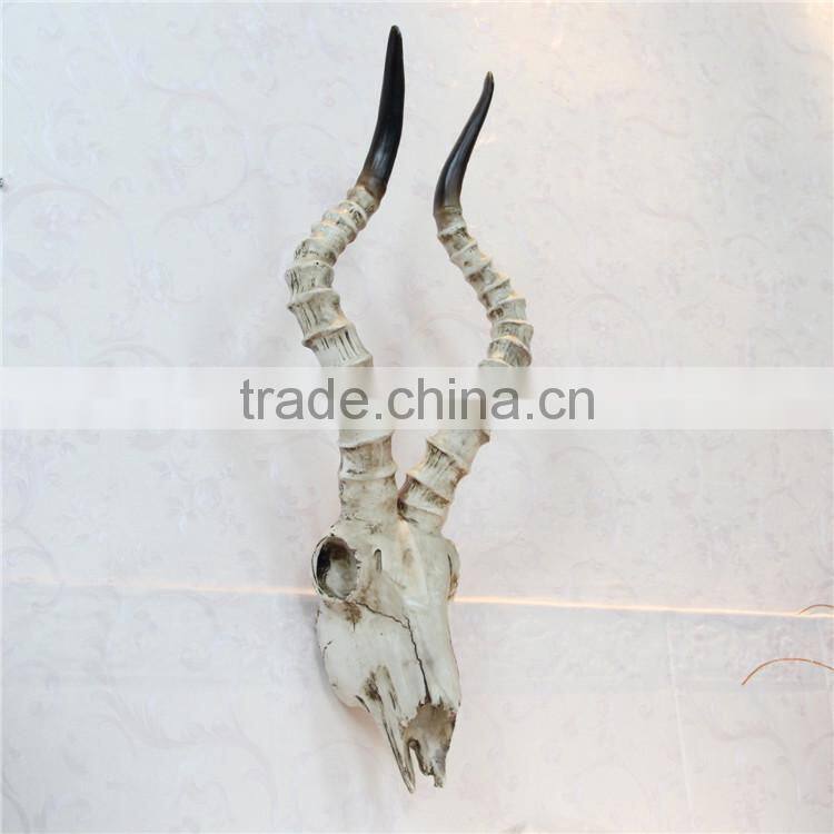 Modern Villa Bar Wall Decoration Resin Sheep Skull Wall Hanging