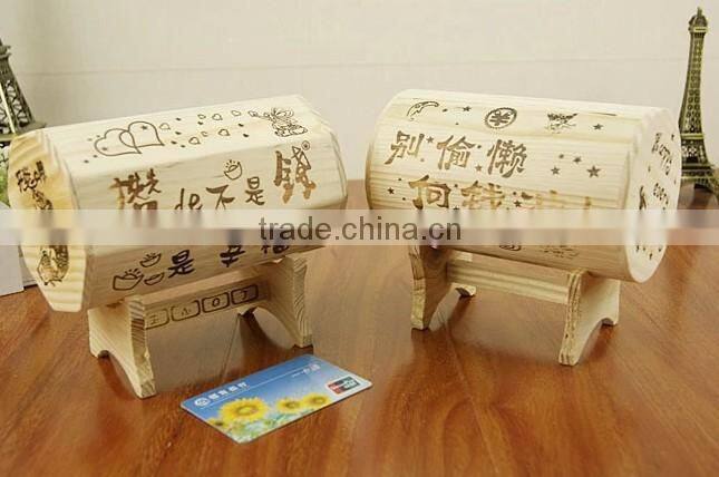 printing kinds of style wooden popular money box