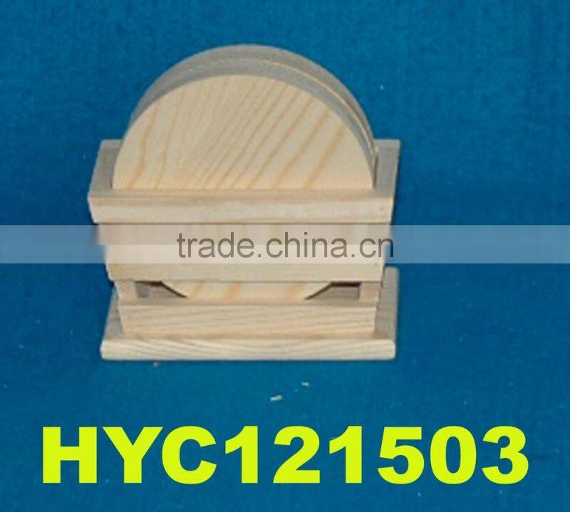 square wood coaster