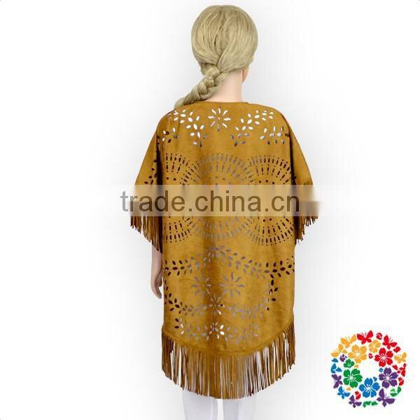 Fashionable Design Fuax Fur Shawl Baby Girl Shawl Suede Leather Shawl
