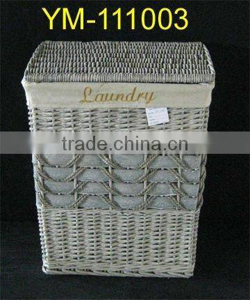 cheap gray wicker laundry baskets