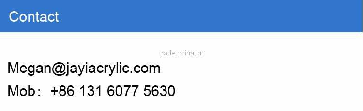 Modern luxury clear acrylic wall mounted cube shelf