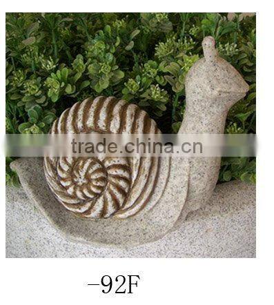 resin ribbed finish snail garden decoration ornaments