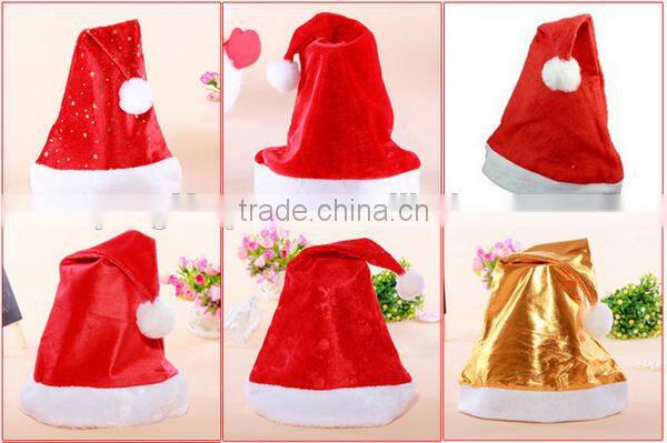 Polyester Xmas stocking holder wool felt Christmas sock with merry Christmas bell embroidered adorned Santa Claus head snowflake