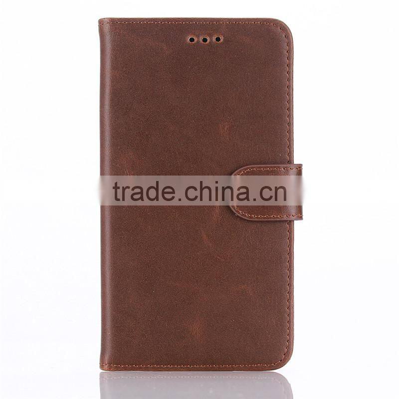 High quality crazy-horse PU card bumper/pocket cell phone case for LG