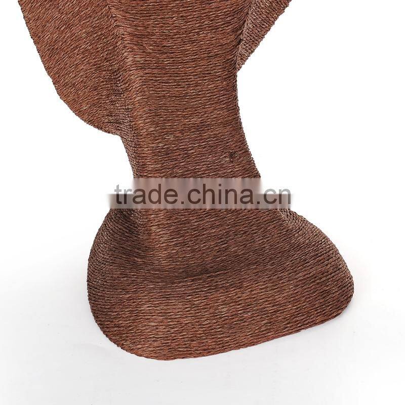 dark coffee colour rope jewelry display for necklace