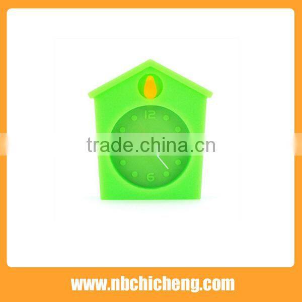 Houses Shape Small Needles Silicone Travel Alarm Clock