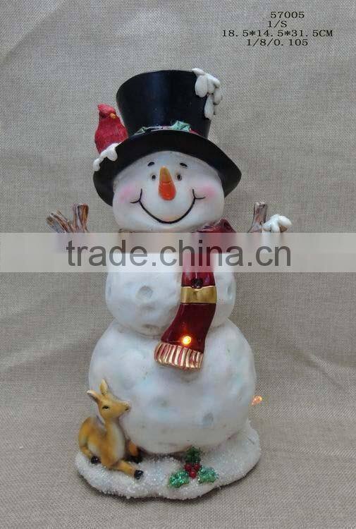 New design resin Christmas snowman ornament wholesale