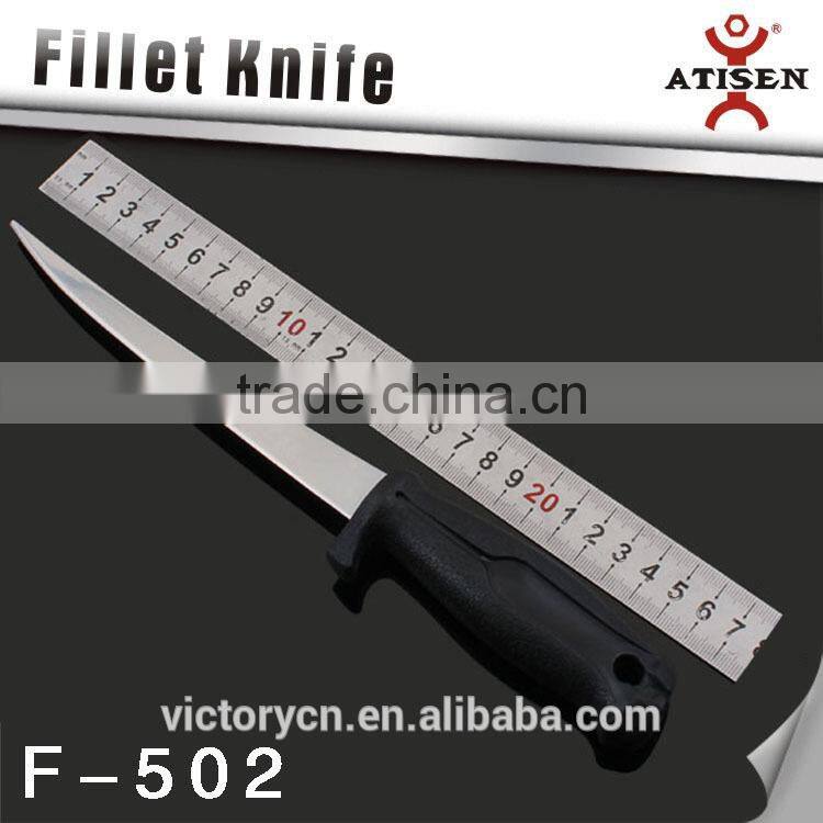 6 inch fillet knife F-502,stainless steel fishing tackle with knife cover