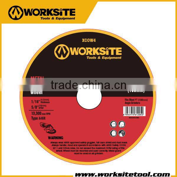 XCOW4 Worksite Brand Accessories 100mm Cut-Off Wheel