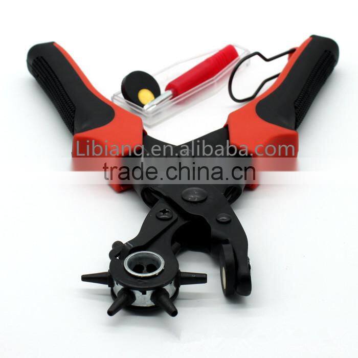 Revolving Carbon Steel Leather Punch Pliers