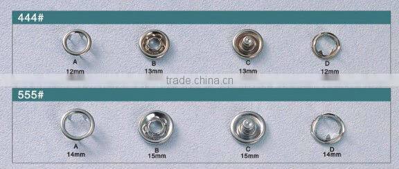 metal prong snap buttons with different sizes for bag and clothes