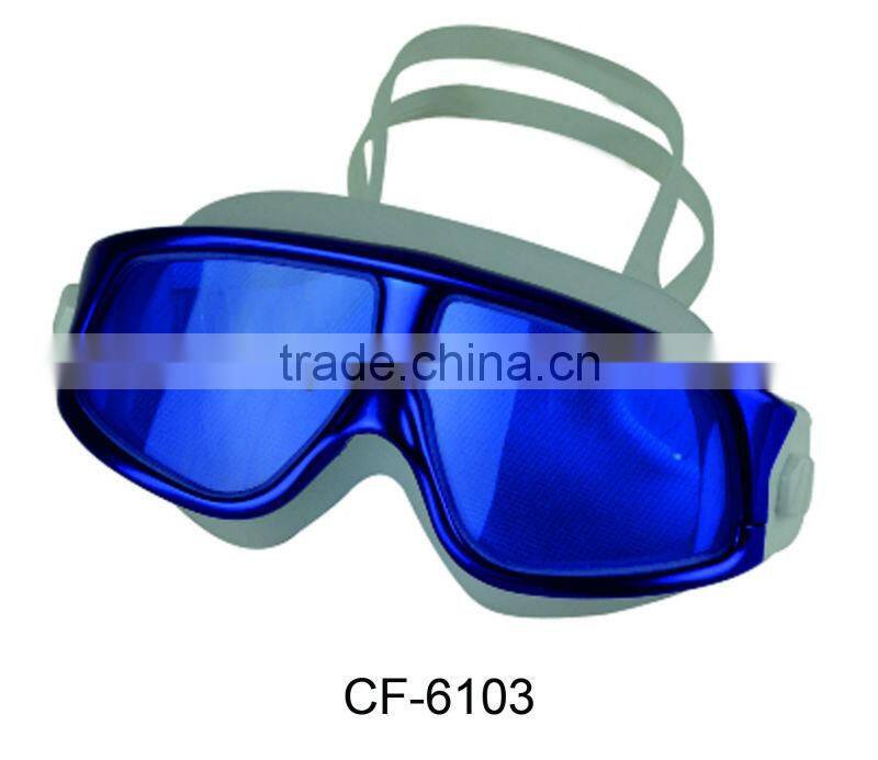 2013 Latest wide-vision face swimming Mask with long lasting anti-fog(CF-6100)
