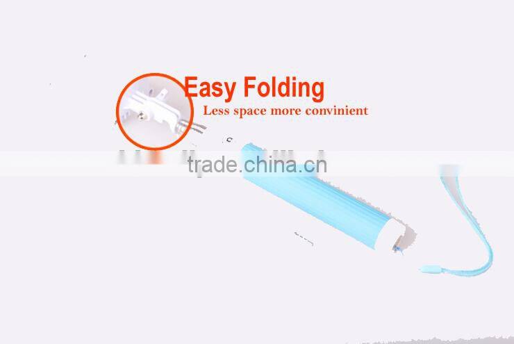 intergrated mini foldable wireless selfie stick , portable bluetooth selfie stick, all in one selfie monopod stick