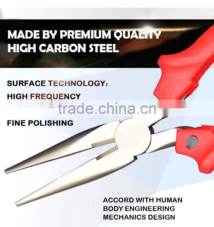 2016 Animal handle function long nose plier,Mini plate diagonal cutting pliers ,Carbon Steel Plier black