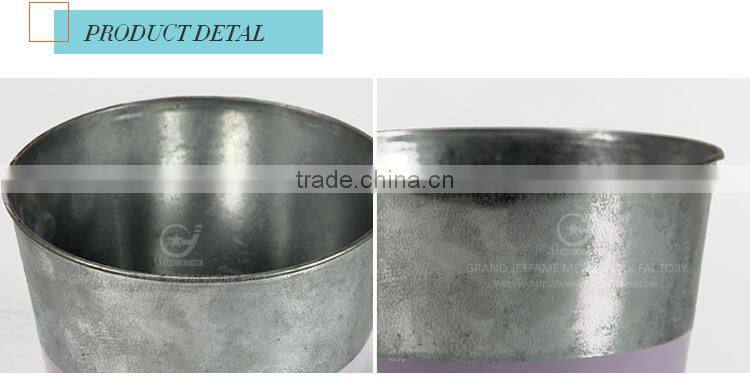 galvanized metal decorative planters outdoor decorative beautiful plant pots