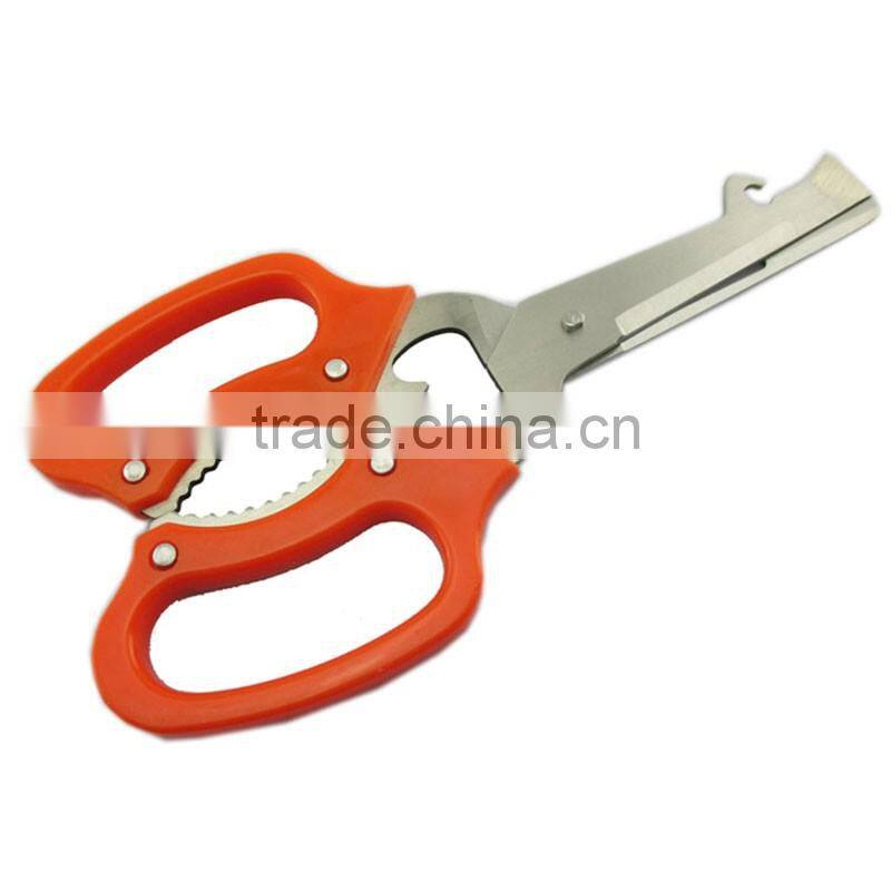 Promotion factory Stainless Steel Kitchen Scissors Shears best price multi-purpose household scissors