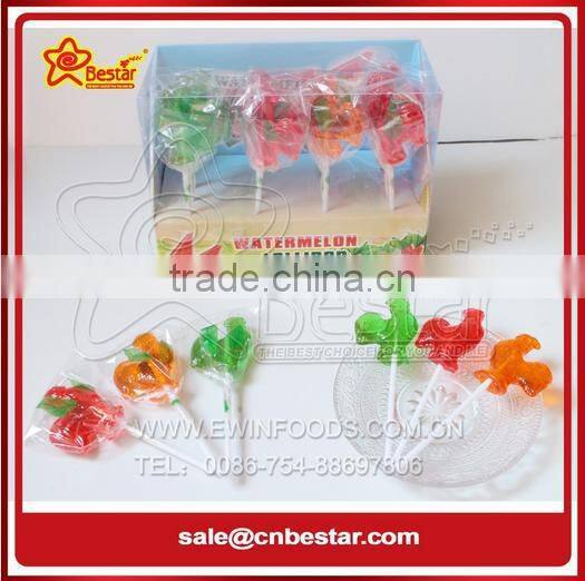 Fruity Flavor Rose Shaped Sweet Hard Lollipop