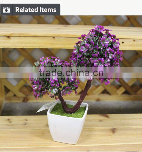 Home and office decoration potted gift items artificial plants mini potted plants