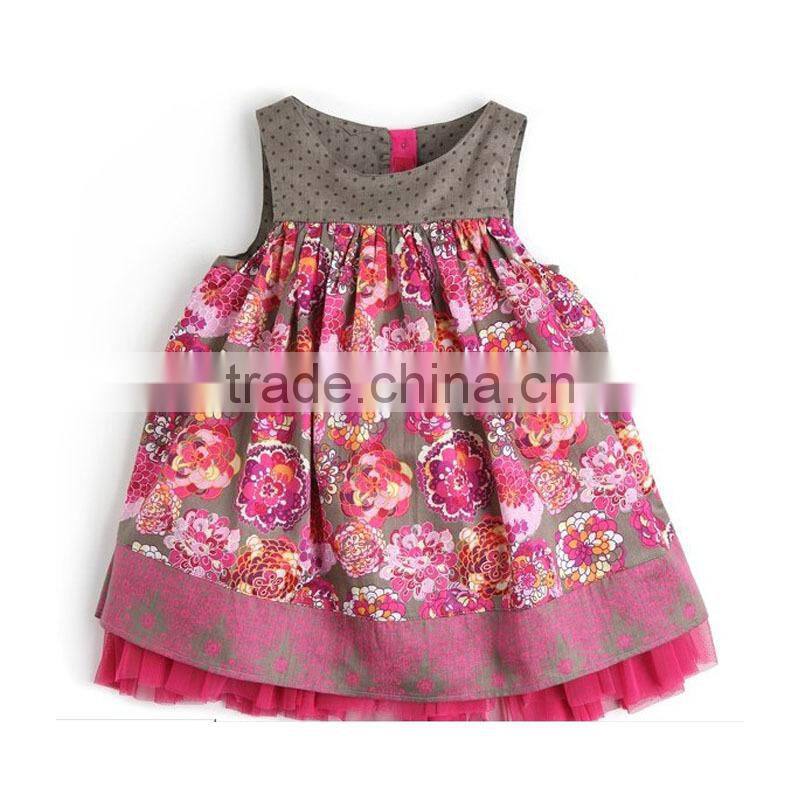 Baby Dress Cutting Wholesale Designer Clothing for Kids