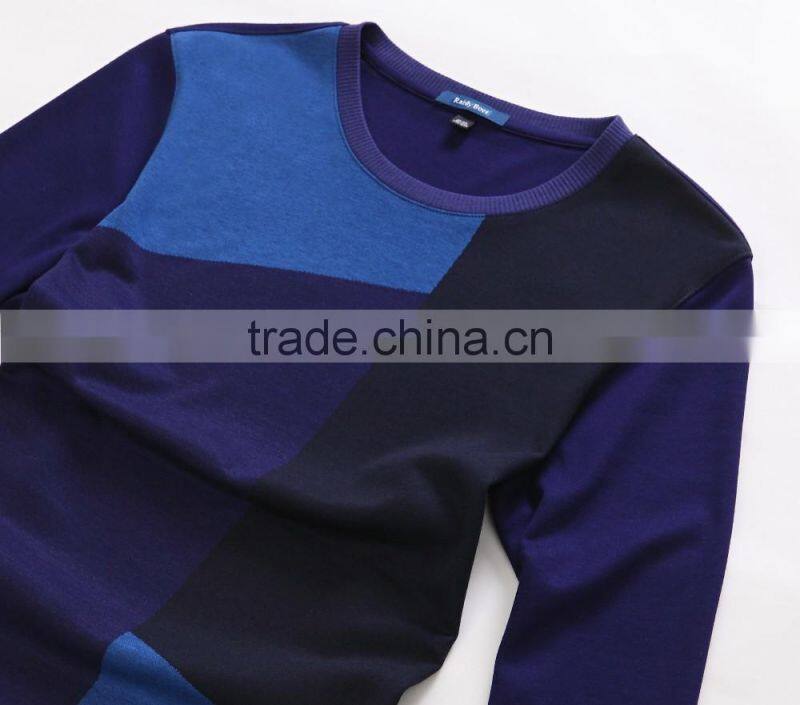 Raidyboer Men's long sleeve t shirt 100% cotton with round neck