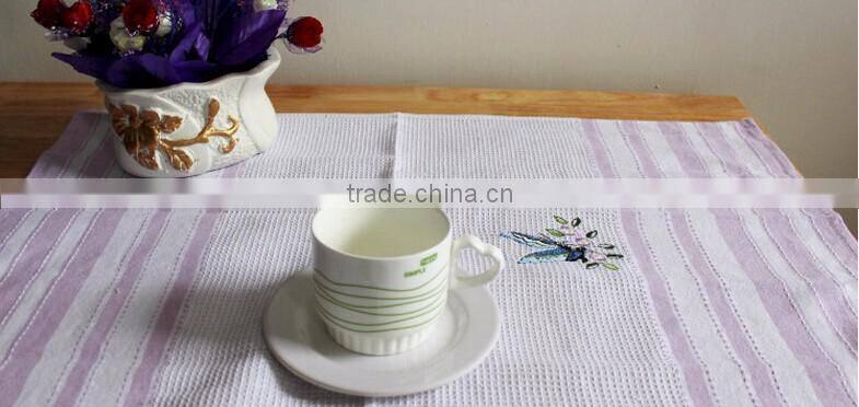 hotel restaurant victualing house , dining room 100% cotton waffle embroidery dish towels