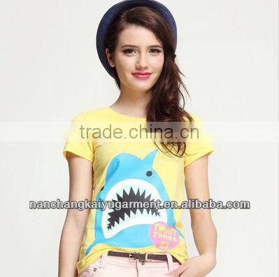 2013 lastest women t shirt with printing