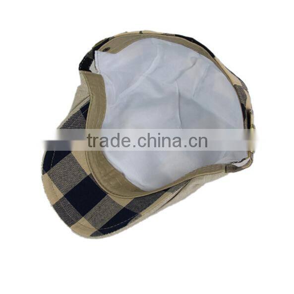 2015 Autumn plaid cap seal ,cap and hat,peaked cap