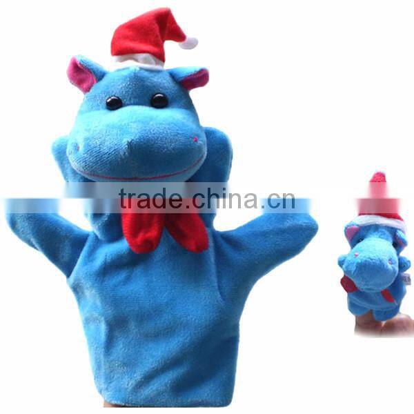 hand knitted mini finger puppets dog toy hand puppet