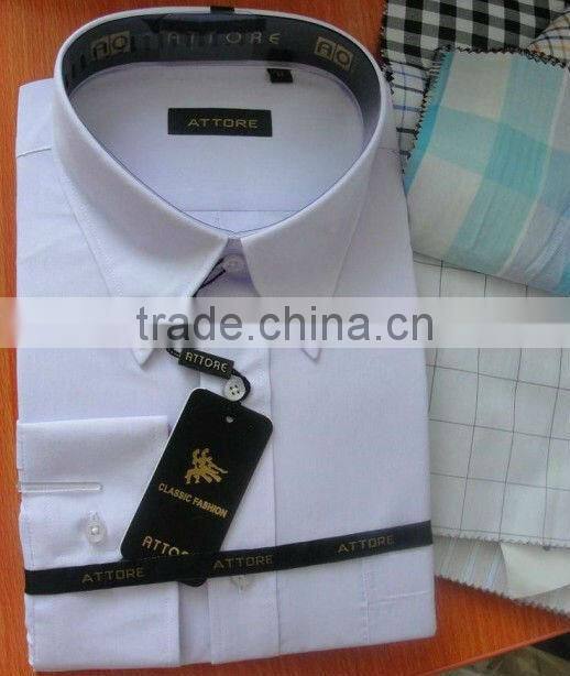 Wholesale Man White Shirts,Button Down Collar Men's cheap Shirt