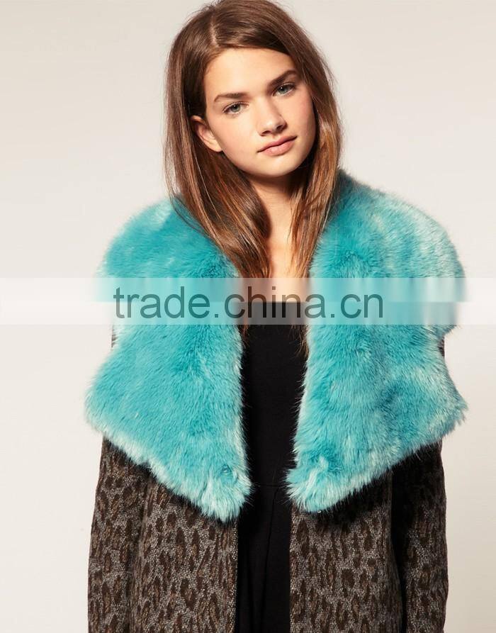 2015 fashion winter warm faux fur scarf collar fake decorative