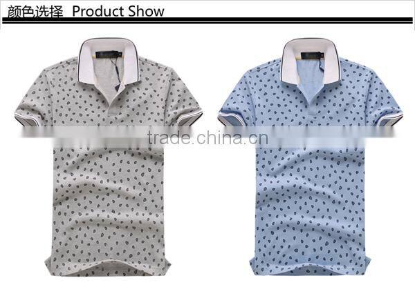 Custom design all over printing short sleeve cotton mens polo shirt wholesale softtextile