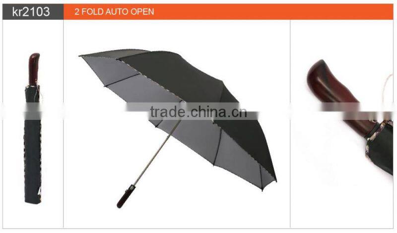 Wholesale Cheap Oem Promotinal 2 Fold Umbrella For Outdoor