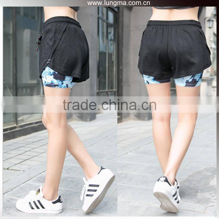 Seamless Compression Sports Custom Bodybuilding Quick Dry Spandex Shorts Women