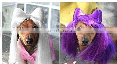 lady gaga pet wig , lady gaga dog wig ,dog wig