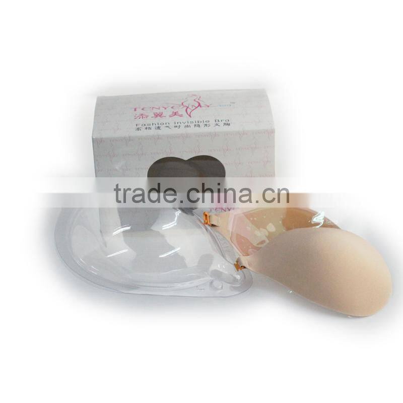 push up strapless Wedding dress invisible silicone bra