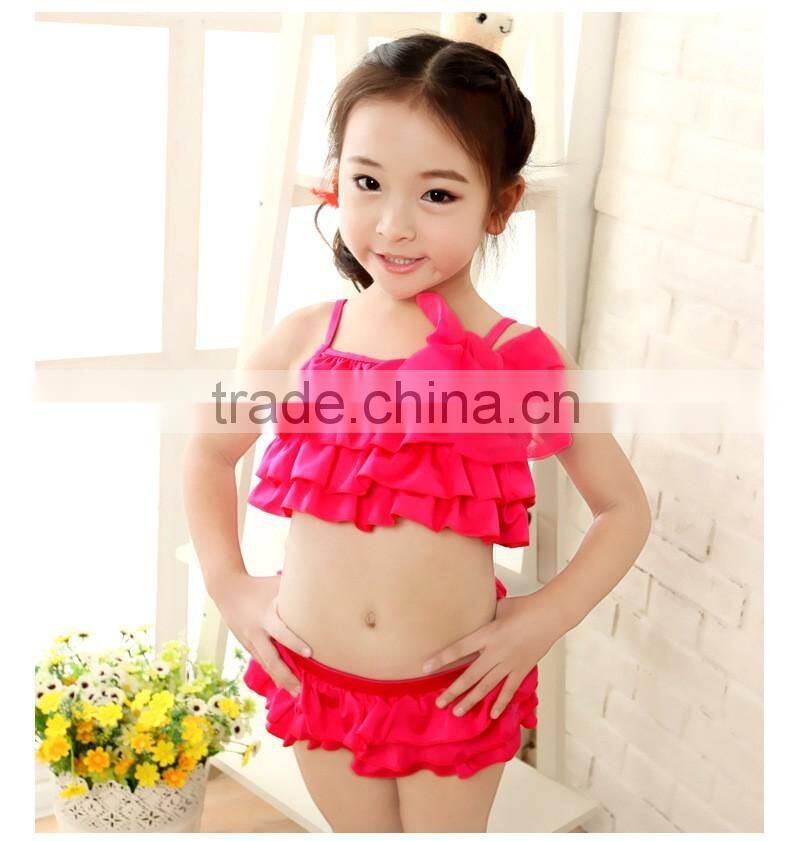 2016 new girls swimming designs beachwear swimwear bikini cute baby bikini