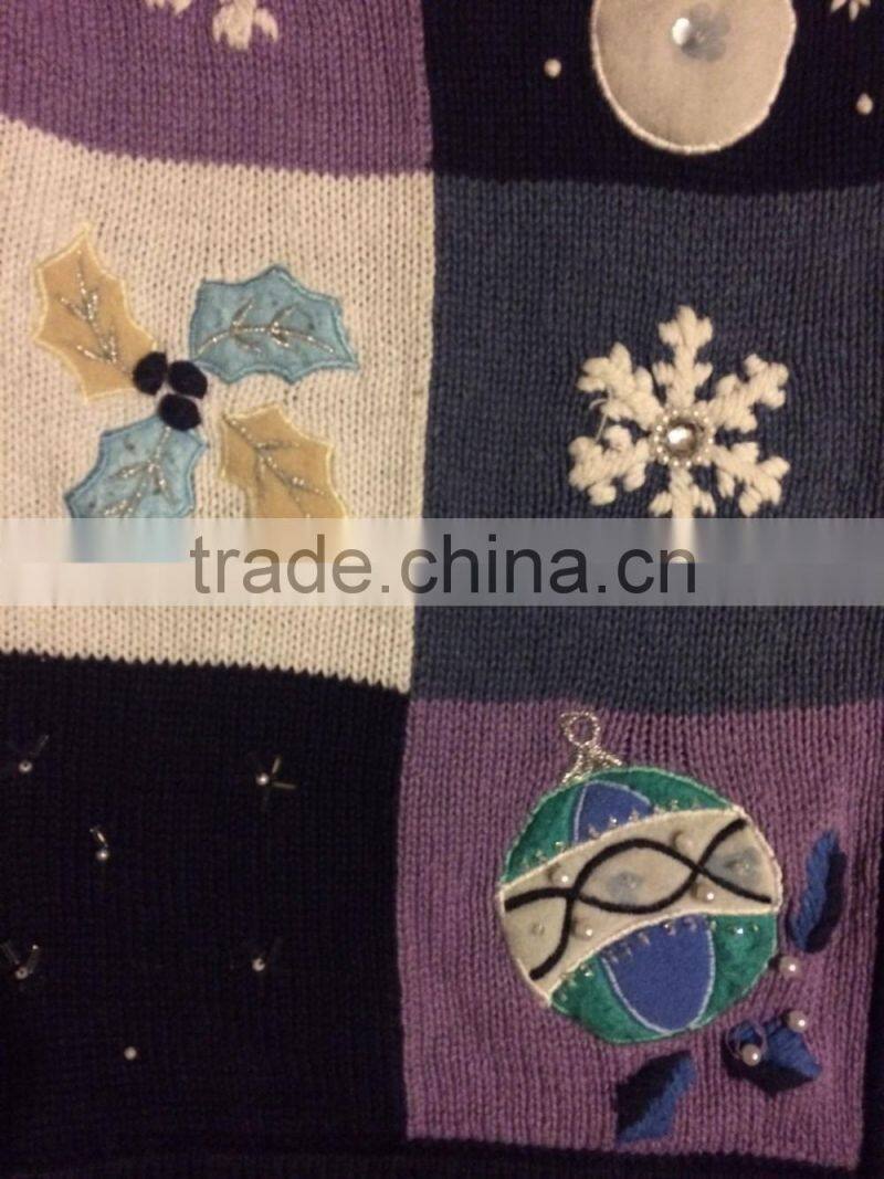 2016 ugly christmas sweater women cardigan sweater