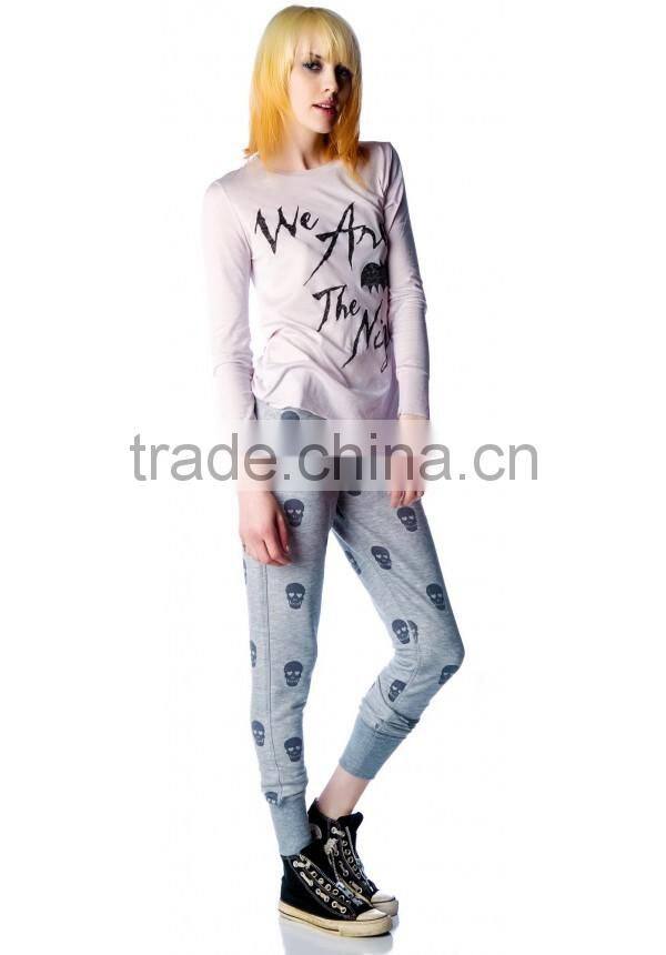 wholesale fashion print sportwear sweatpants for women