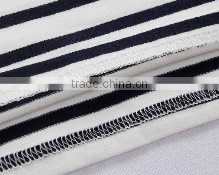 promotional high quality 2016 fashional 100% cotton striped polo shirt for men