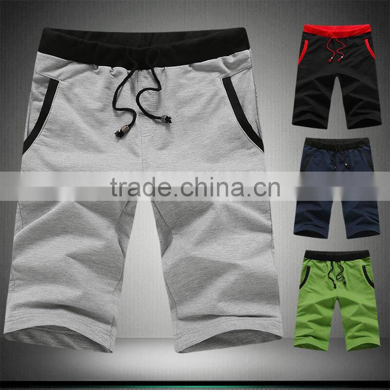 Custom Breathable Cotton Polyester Blend Men's Sweat Shorts