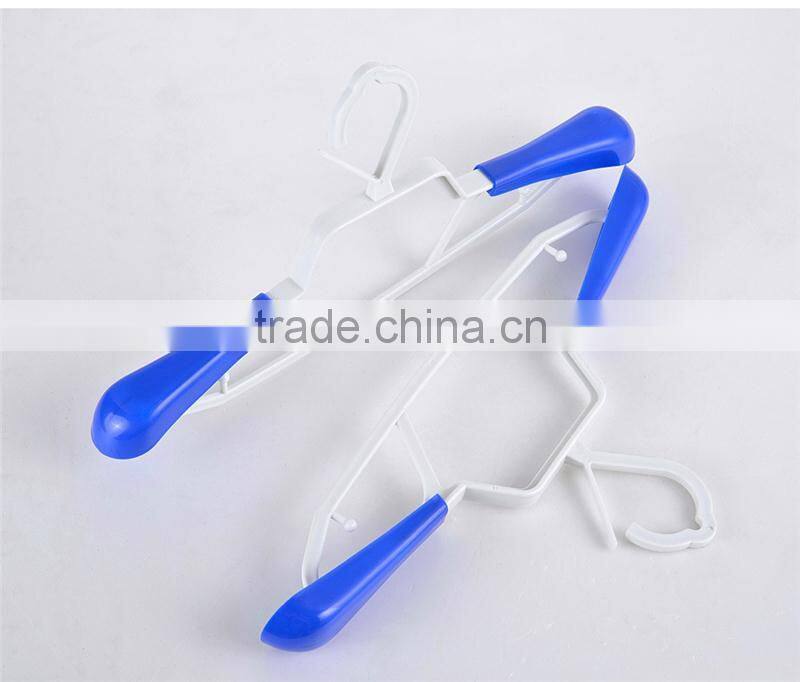 Multifunctional extendable clothes drying rack folding clothes hanger copper suit hanger