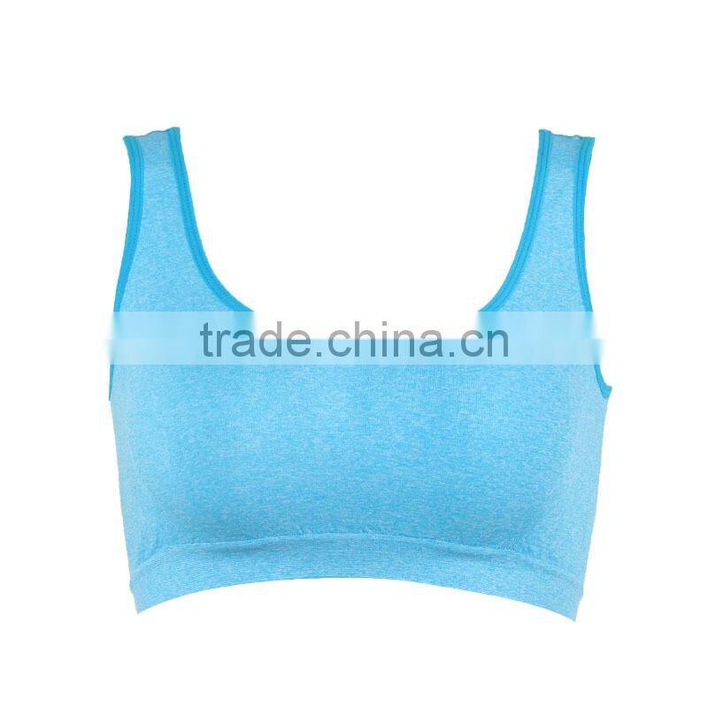 Multi color women sports bra wireless one piece seamless bra top underwear fitness bra
