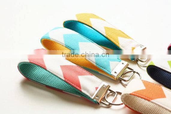 Wholesale Monogrammed Chevron Keychain