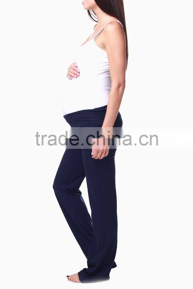 NAVY BLUE MATERNITY YOGA PANTS
